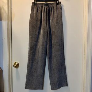 Alfred Dunner Grey Gray Corduroy Elastic Waist Pants - Size 12 - New With Tags